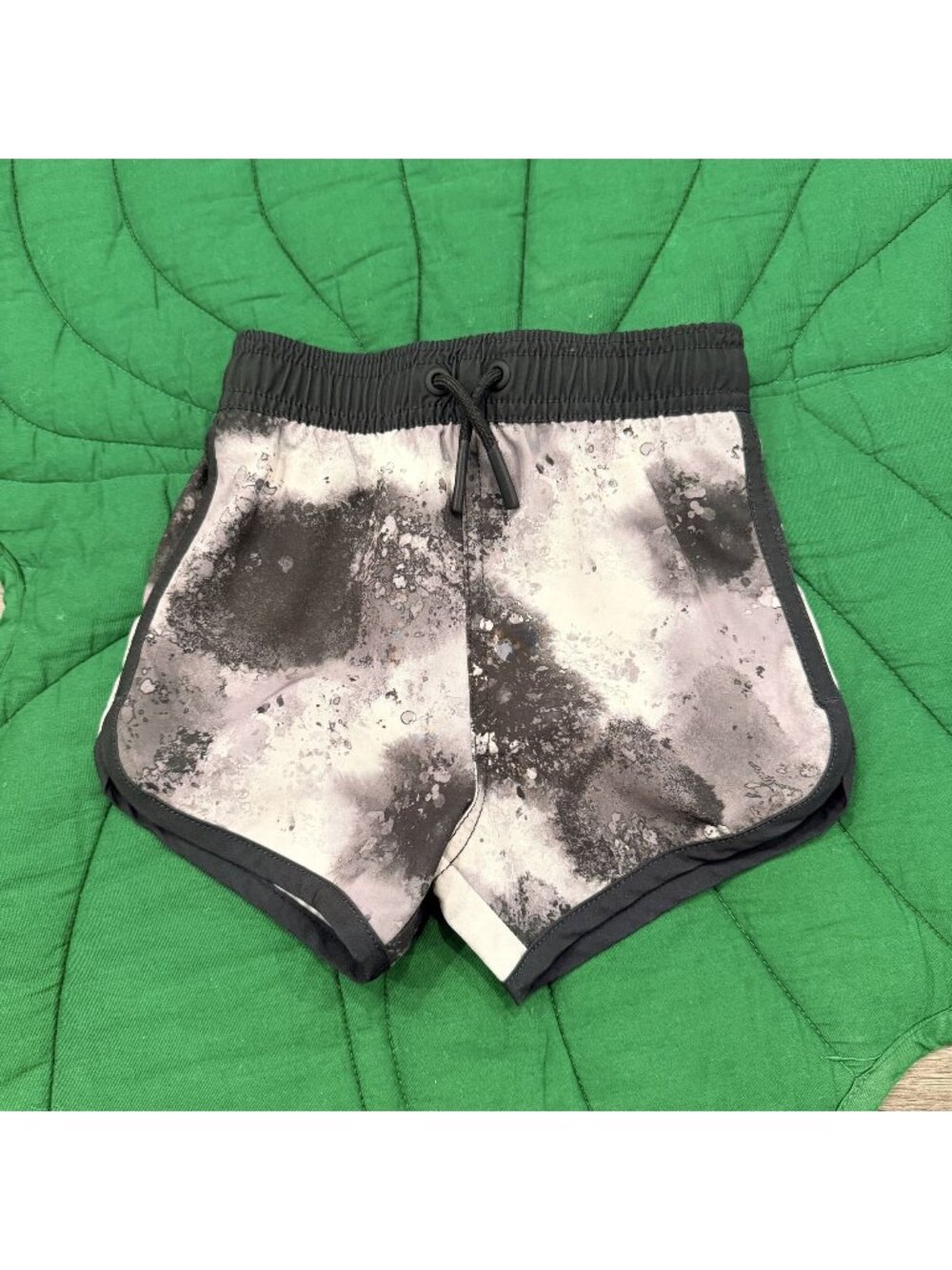 Little Bipsy Toddler Boy 2-3 Black Gray Tie Dye Swim Trunks